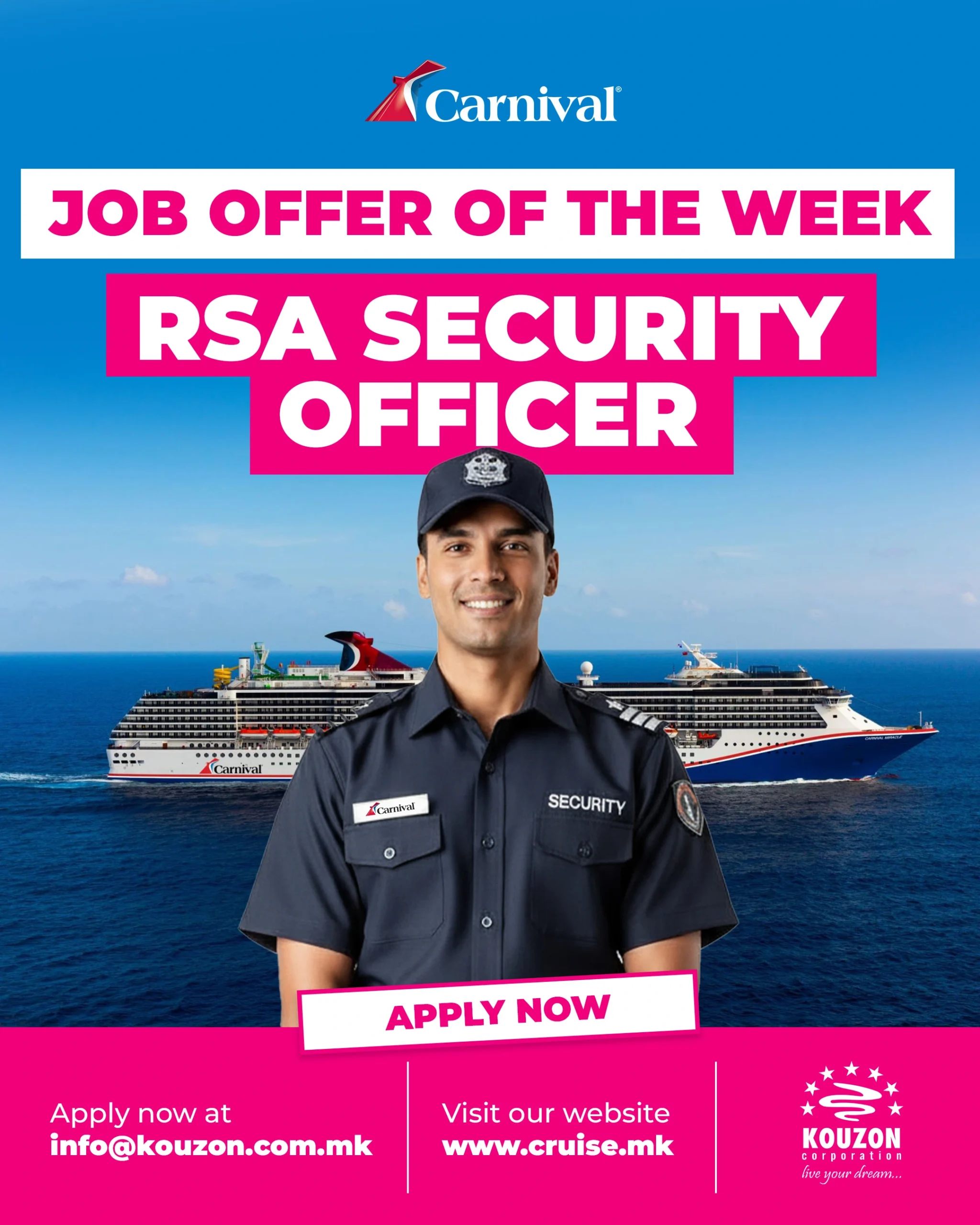 RSA Security Officer – Kouzon Cruise Ship Employment Kouzon Cruise Ship ...